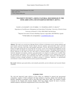 transient poverty among pastoral households in the semi