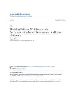The Most Difficult ADA Reasonable Accommodation Issues