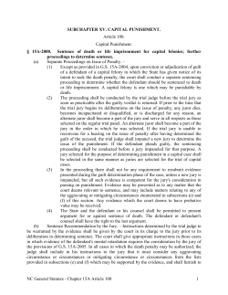 NC General Statutes - Chapter 15A Article 100 1 SUBCHAPTER XV