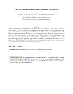 Are Cash Flows Better Stock Return Predictors Than Profits?