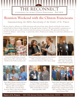 the reconnect - Clinton Franciscans