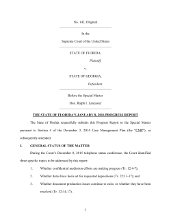 1 No. 142, Original In the Supreme Court of the