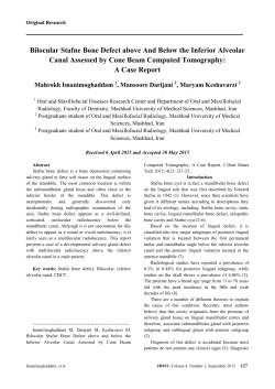 Bilocular Stafne Bone Defect above And Below the Inferior Alveolar