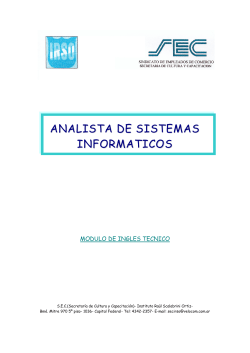 M&oacute;dulo de Ingl&eacute;s T&eacute;cnico Inst. Scalabrini Ortiz
