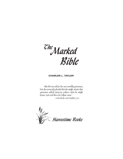 The Marked Bible - Bible Sabbath Home
