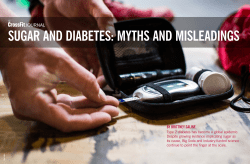 sugar and diabetes: myths and misleadings