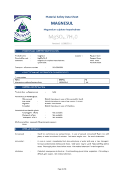MgSO4.7H20 - Aquasol Nutri