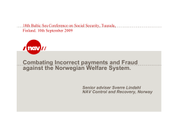 Combating Incorrect payments and Fraud against the