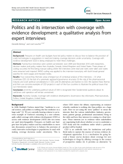 Politics and its intersection with coverage with