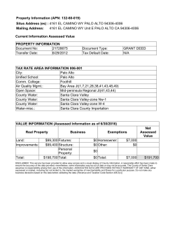 Property Information - Santa Clara County Assessor`s