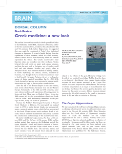 Greek medicine: a new look - Oxford Academic