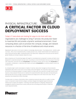 Physical Infrastructure: a Critical Factor in Cloud Deployment Success