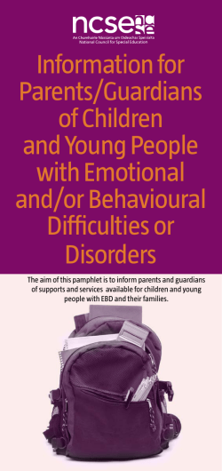 Information for Parents/Guardians of Children and Young