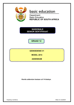 NASIONALE SENIOR SERTIFIKAAT GRAAD 12