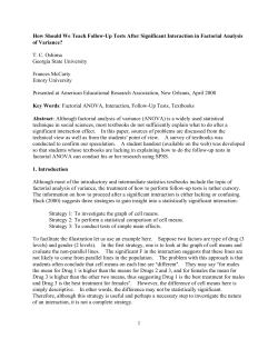 1 How Should We Teach Follow-Up Tests After Significant