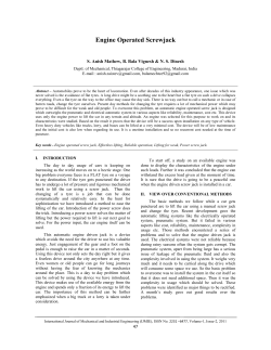 Engine Operated Screwjack - IDC