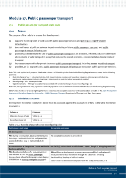 Module 17. Public passenger transport