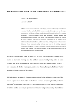 THE MISSING ATTRIBUTES OF THE NEW VERNACULAR: A