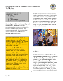 Policies - CAP Members