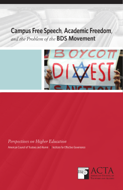 Campus Free Speech, Academic Freedom