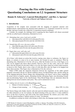 complete paper - Cascadilla Proceedings Project