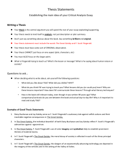 Thesis Statements - Spring Branch ISD