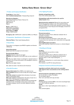 Safety Data Sheet: Green Glue - Saint