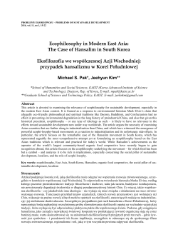 problemy ekorozwoju &ndash; problems of sustainable development