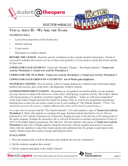 students theopera - The Dallas Opera