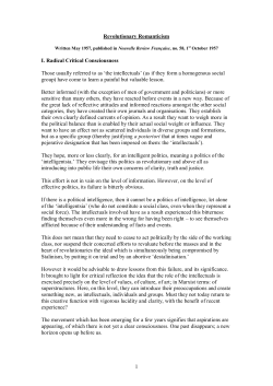 Revolutionary Romanticism