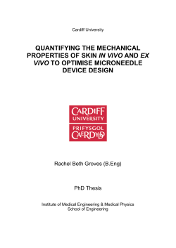 quantifying the mechanical properties of skin in vivo and ex