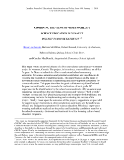 Combining the Views of &ldquo;Both Worlds&rdquo;: Science Education in