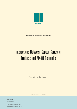 Interactions Between Copper Corrosion Products and MX