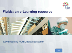 IV fluids eLearning package