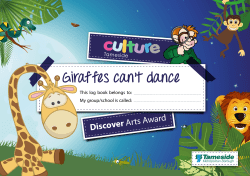 Giraffes can`t dance