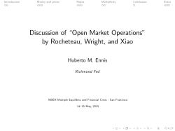 Discussion of “Open Market Operations” by Rocheteau, Wright, and