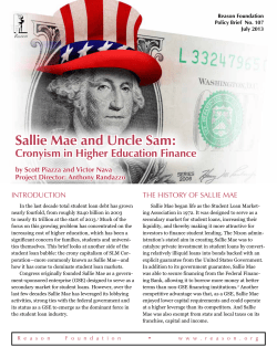 Sallie Mae and Uncle Sam