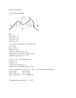ECE 503 &ndash; Homework 5 1. Let be as shown below. Find a) : 1 b) : 1 c