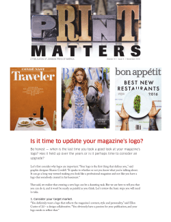 Is it time to update your magazine`s logo?