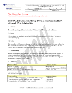 SuperScript Choice cDNA synthesis