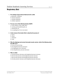 Student Academic Learning Services Respiratory