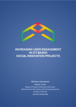 increasing user engagement in ict-based social innovation projects