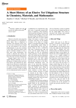 A Short History of an Elusive Yet Ubiquitous Structure in