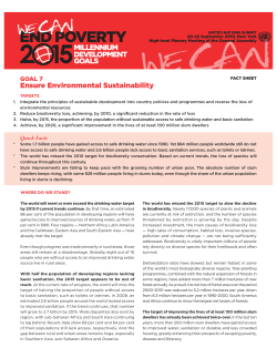 Ensure Environmental Sustainability