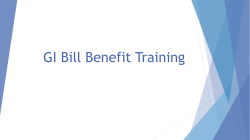 GI Bill Benefit Training