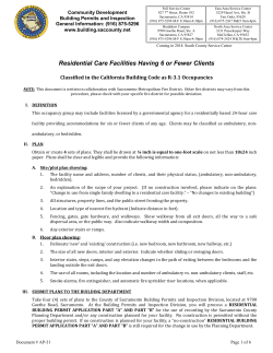 AP-31 Page 2-6-Residential Care Facilities Having 6 or Fewer Clients