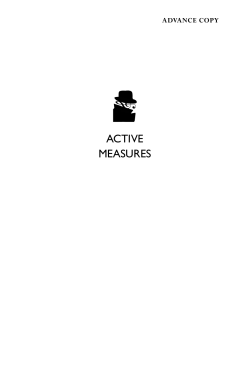 active measures - The Institute of World Politics