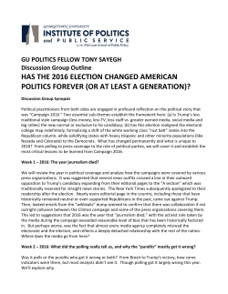 has the 2016 election changed american politics forever