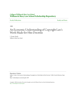 An Economic Understanding of Copyright Law`s Work-Made-for