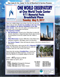May 9 One World Observatory